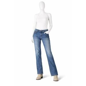 Seven7 Loose Straight Jeans Womens Size 6 32x31 Medium Wash Stretch Denim Pants